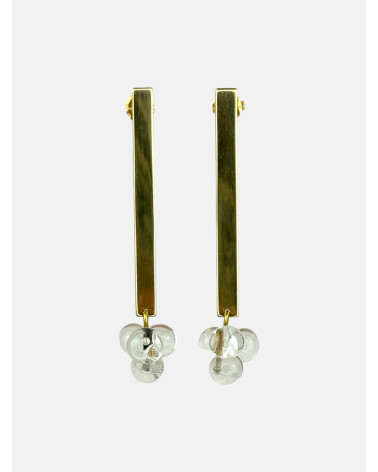 PENDIENTES FLOR BARRA