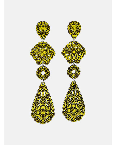 PENDIENTES FILIGRANA LÁGRIMA CUÁDRUPLE