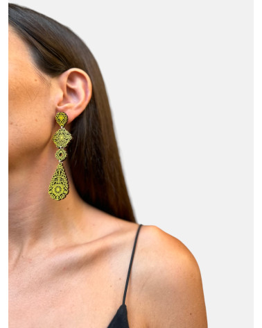 PENDIENTES FILIGRANA LÁGRIMA CUÁDRUPLE