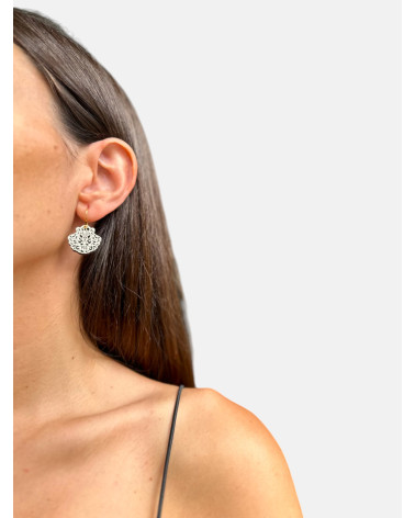 PENDIENTES CONCHA MADERA