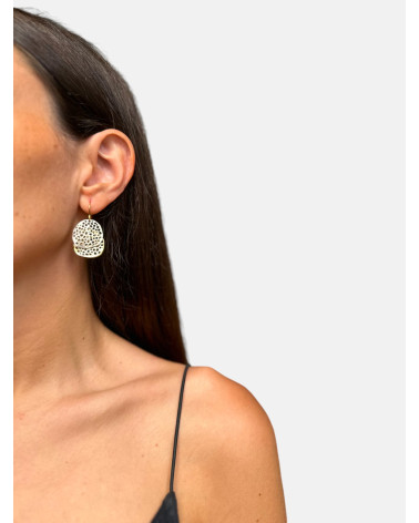 PENDIENTES BICOLOR GANCHO MÓVIL