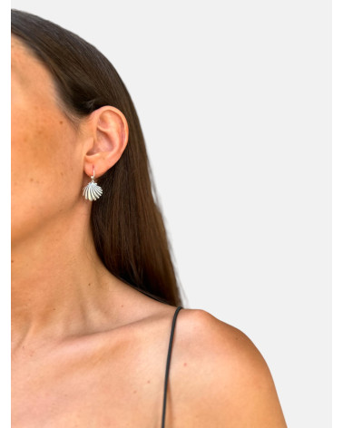 PENDIENTES CONCHA GANCHO GRANDE
