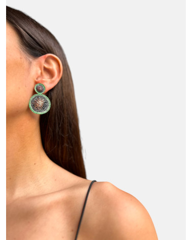 PENDIENTES NENÚFAR DOBLE