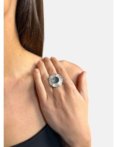 ANILLO BLANCO Y NEGRO