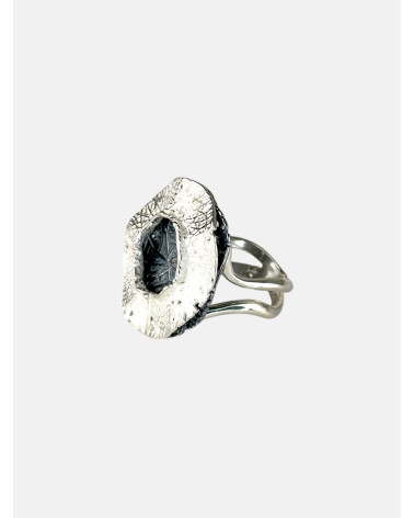 ANILLO BLANCO Y NEGRO