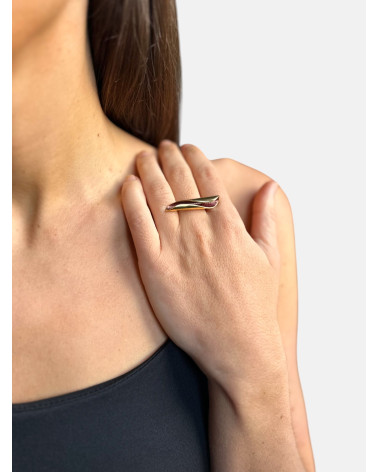 ANILLO AZAHAR ALARGADO CHAPADO