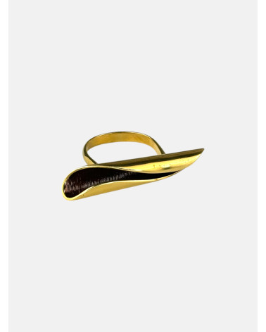 ANILLO AZAHAR ALARGADO CHAPADO
