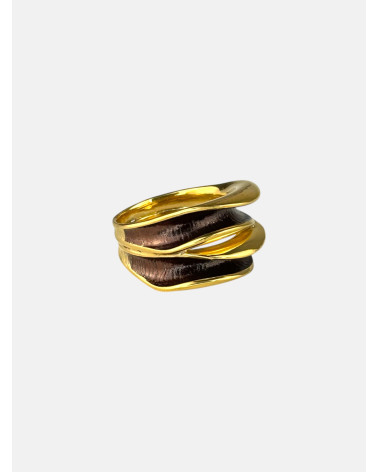 ANILLO AZAHAR DOBLE CHAPADO