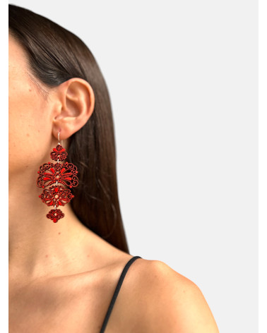 PENDIENTES ADEREZO CUÁDRUPLE GANCHO
