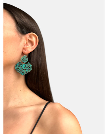 PENDIENTES LAÇA DOBLE
