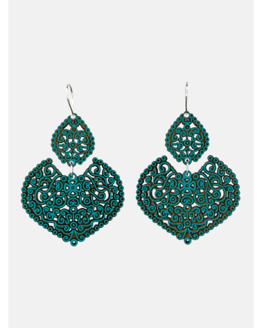 PENDIENTES LAÇA DOBLE