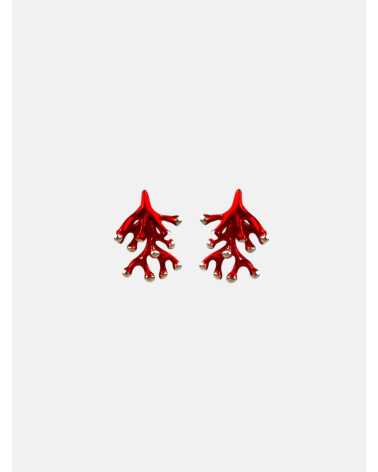 PENDIENTES ANÉMONA PRESIÓN TRIPLE