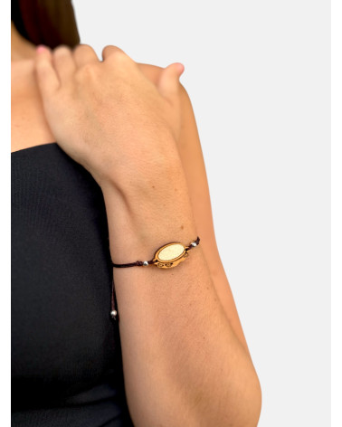 PULSERA PANDERETA PIEL