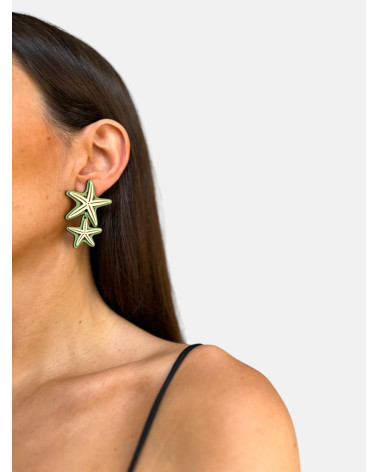 PENDIENTES ESTRELLA MAR DOBLE