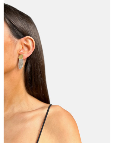 PENDIENTES OVALES TRIPLE