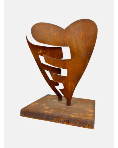 ESCULTURA CORAZÓN HIERRO