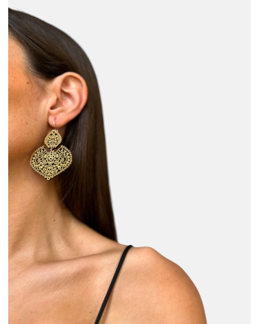PENDIENTES LAÇA DOBLE