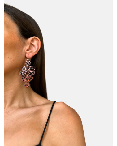 PENDIENTES ADEREZO CUÁDRUPLE GANCHO