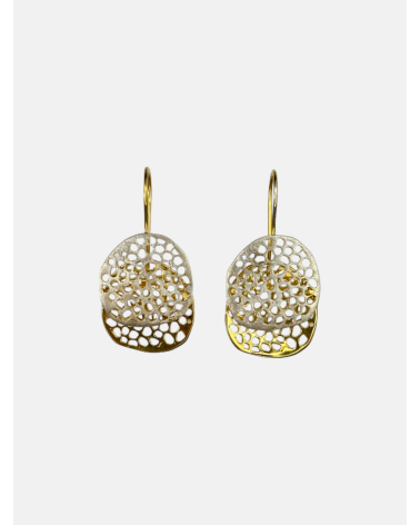 PENDIENTES BICOLOR GANCHO RÍGIDO