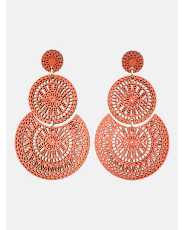 PENDIENTES GUIPUR REDONDOS TRIPLE