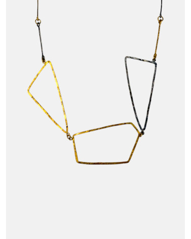 COLLAR GEOMÉTRICO BICOLOR