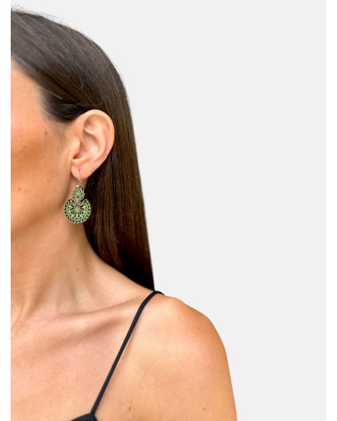 PENDIENTES ADEREZO REDONDO GANCHO