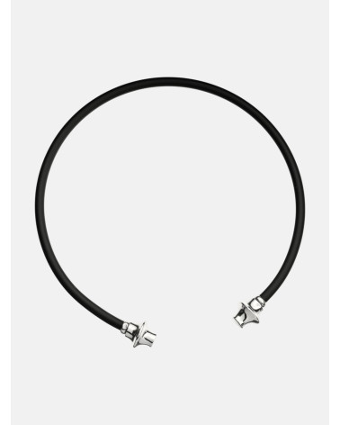 COLLAR TORQUE CAUCHO PLATA