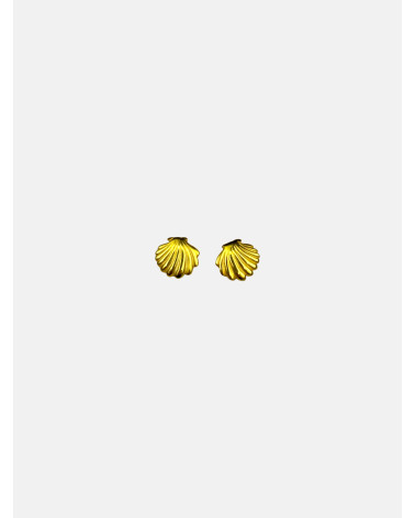 PENDIENTES CONCHA PRESIÓN MINI CHAPADOS
