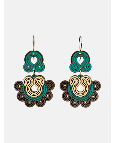 PENDIENTES TORQUES DOBLE REDONDOS