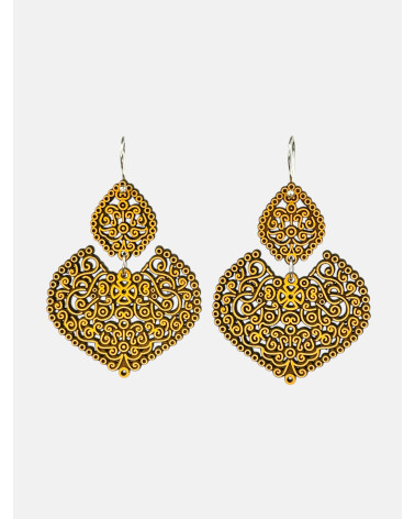 PENDIENTES LAÇA DOBLE