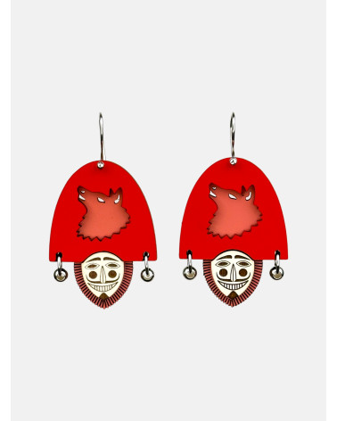 PENDIENTES PELIQUEIRO LOBO