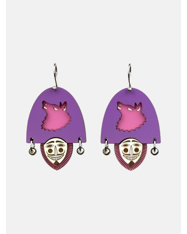 PENDIENTES PELIQUEIRO LOBO