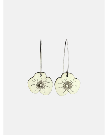 PENDIENTES AMAPOLA GANCHO