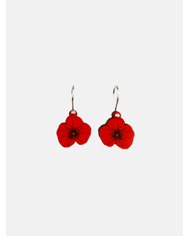 PENDIENTES AMAPOLA PEQUEÑOS