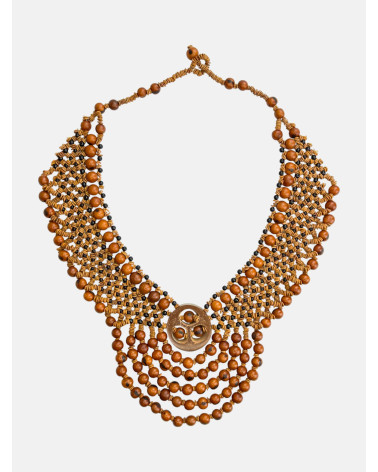 COLLAR SEMILLAS SATERÉ MARRÓN
