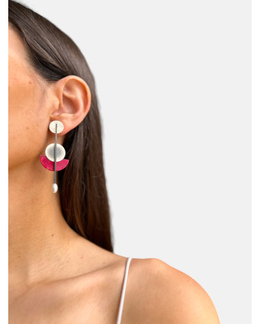 PENDIENTES ELIO PERLA COBRE