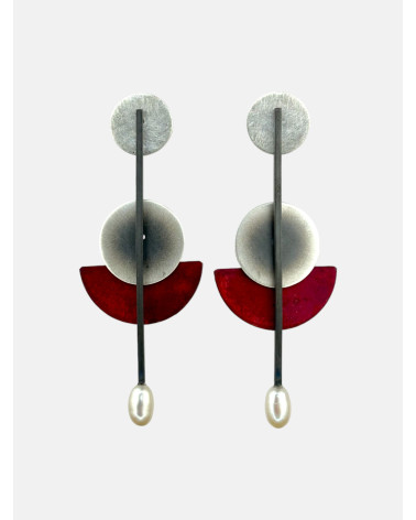 PENDIENTES ELIO PERLA COBRE