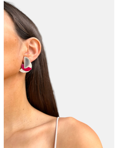 PENDIENTES GEO MIKADO COBRE