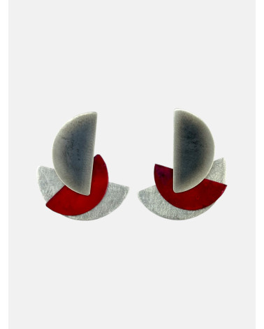 PENDIENTES GEO MIKADO COBRE