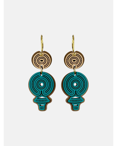 PENDIENTES TORQUES DOBLE ALARGADOS