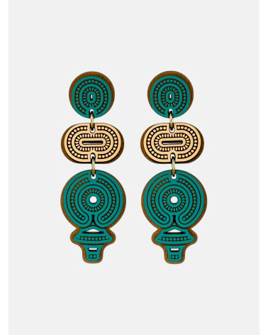 PENDIENTES TORQUES TRIPLE ALARGADOS