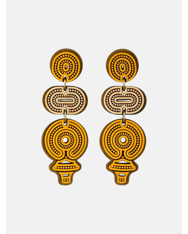 PENDIENTES TORQUES TRIPLE ALARGADOS