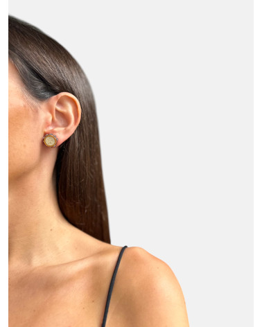 PENDIENTES PANDERETAS PIEL PRESION