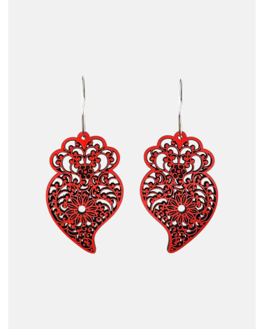 PENDIENTES CORAZÓN VIANA ARO