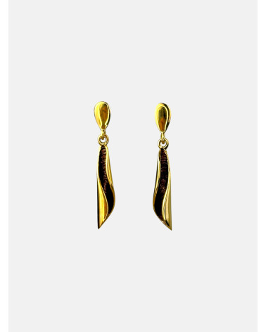 PENDIENTES AZAHAR DOBLE CHAPADOS