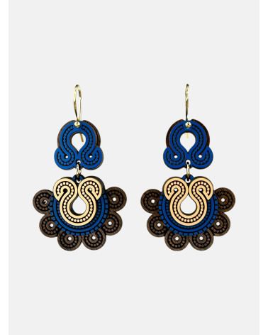 PENDIENTES TORQUES DOBLE REDONDOS