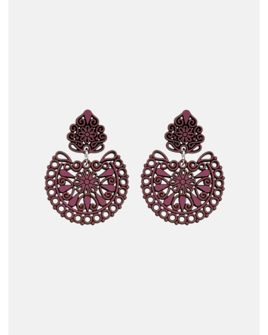 PENDIENTES ADEREZO REDONDO PRESIÓN