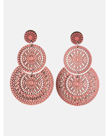 PENDIENTES GUIPUR REDONDOS TRIPLE