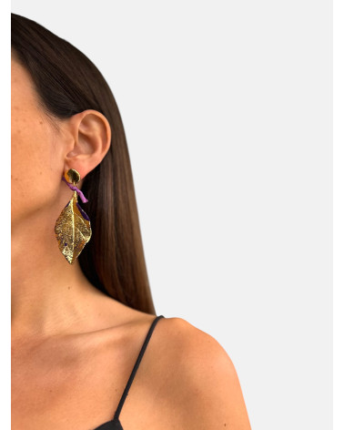 PENDIENTES LAUREL CORTEGADA