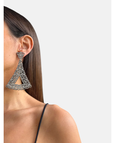 PENDIENTES FILIGRANA ABANICO